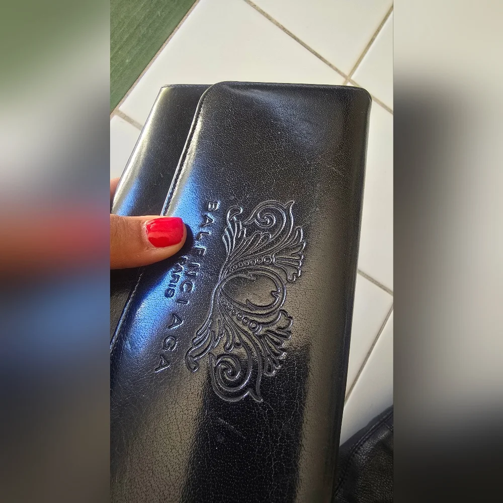 Vintage Balenciaga Black Women's Wallet - Picture 1 of 8